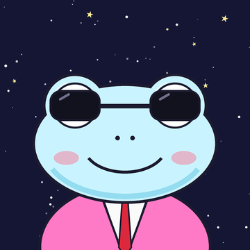 Pondhood #124 in a suit with sunglasses